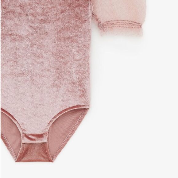 Velvet and tulle bodysuit - Picture 4 of 7